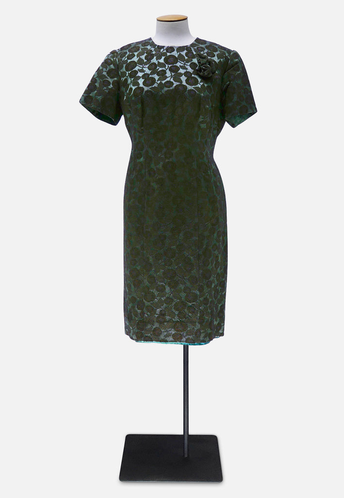 Vintage Clothing - Mossy Rainbow Flock Dress 'VIP' ND - Painted Bird Vintage Boutique & The Aviary - Dresses