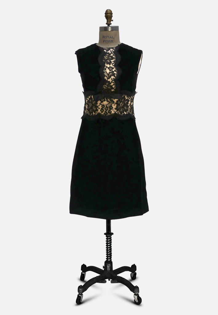 Vintage Clothing - Eccentric Velvet Dress - Painted Bird Vintage Boutique & The Aviary - Dresses