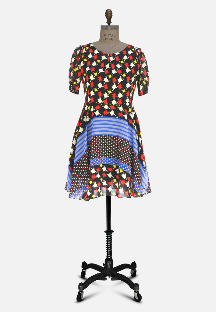 Vintage Clothing - Spiffy Skater Dress - Painted Bird Vintage Boutique & The Aviary - Dresses