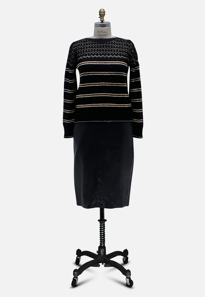 Vintage Clothing - Golden Stripe Knit - Painted Bird Vintage Boutique & The Aviary - Knit