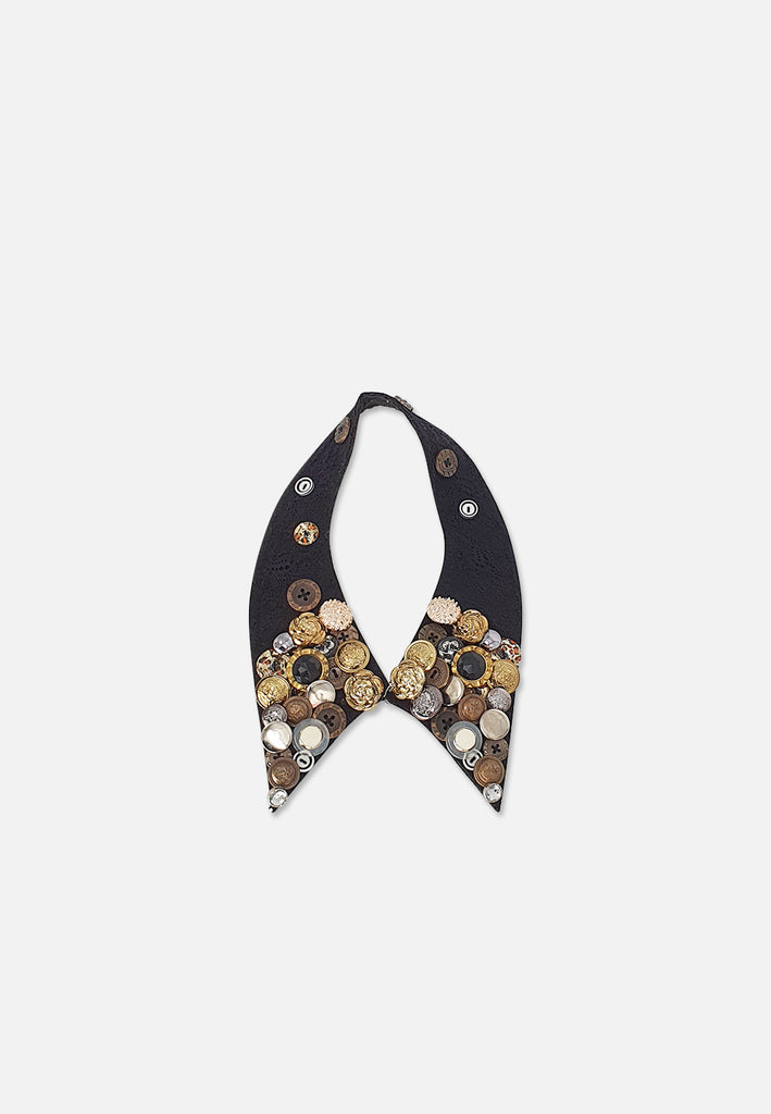 Vintage Clothing - Button Up Baby Collar - Painted Bird Vintage Boutique & The Aviary - Necklace