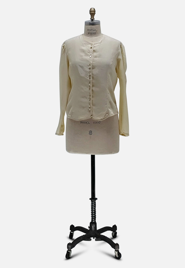 Vintage Clothing - Oui Oui Blouse - Painted Bird Vintage Boutique & The Aviary - Blouse