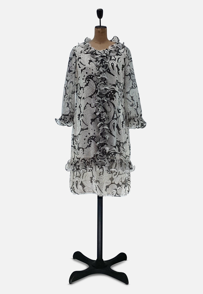 Vintage Clothing - Frilly Exposure Dress - Painted Bird Vintage Boutique & The Aviary - Dresses