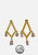 Vintage Clothing - Angle Pearl Earrings - Painted Bird Vintage Boutique & The Aviary - Earrings