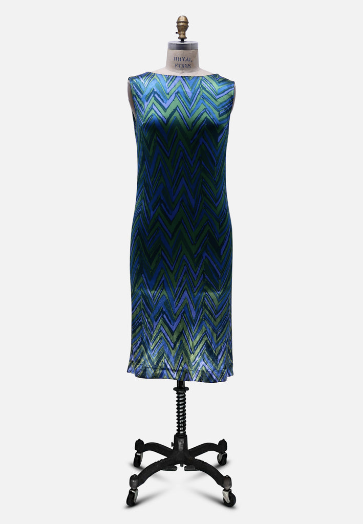 Vintage Clothing - Blue Zebra Style 'VIP' ND - Painted Bird Vintage Boutique & The Aviary - Dresses
