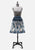 Vintage Clothing - Migratory Blue Skirt 'VIP' ND - Painted Bird Vintage Boutique & The Aviary - Skirt