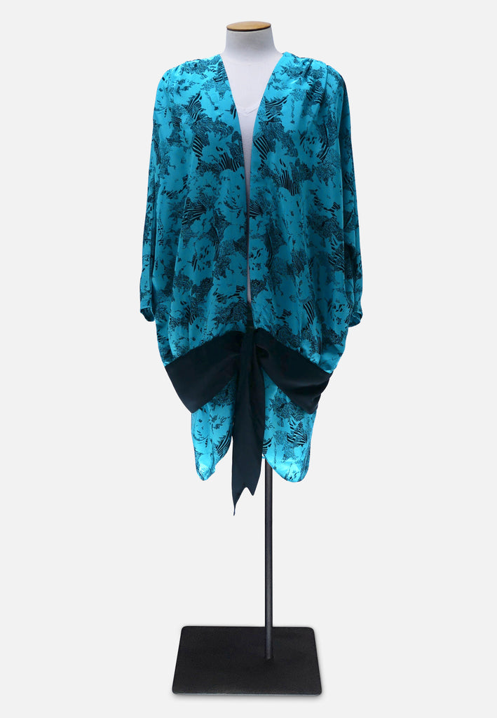 Vintage Clothing - Terrific Top In Teal 'VIP' - Painted Bird Vintage Boutique & The Aviary - Shirts & Tops