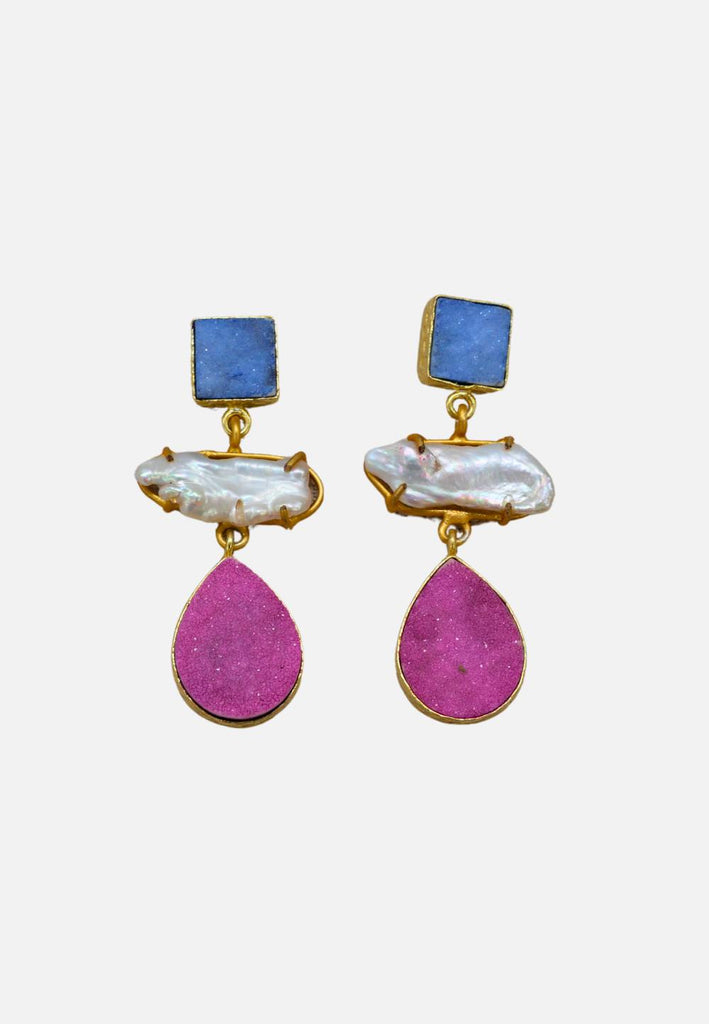 Vintage Clothing - Turkish Design - Earrings  'VIP' - Painted Bird Vintage Boutique & The Aviary - Earrings