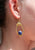 Vintage Clothing - Lapis Drop Earrings  'VIP' - Painted Bird Vintage Boutique & The Aviary - Earrings