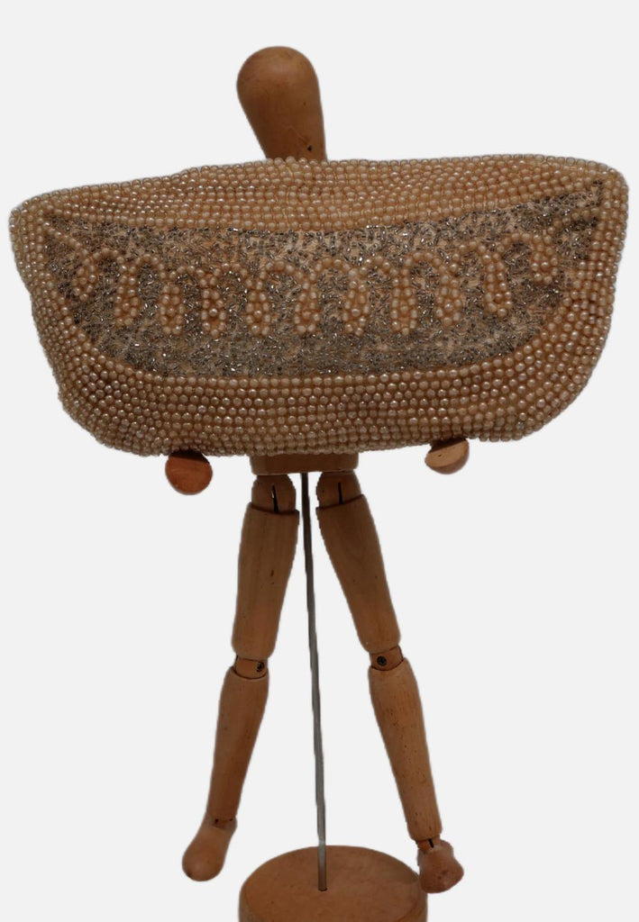 Vintage Clothing - Cream French Clutch - Painted Bird Vintage Boutique & The Aviary - Handbag