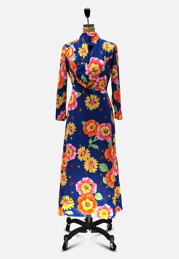 Vintage Clothing - Bold Autumn Dress ND - Painted Bird Vintage Boutique & The Aviary - Dresses