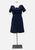 Vintage Clothing - Cute Navy V Dress 'VIP' ND - Painted Bird Vintage Boutique & The Aviary - Dresses