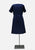 Vintage Clothing - Cute Navy V Dress 'VIP' ND - Painted Bird Vintage Boutique & The Aviary - Dresses