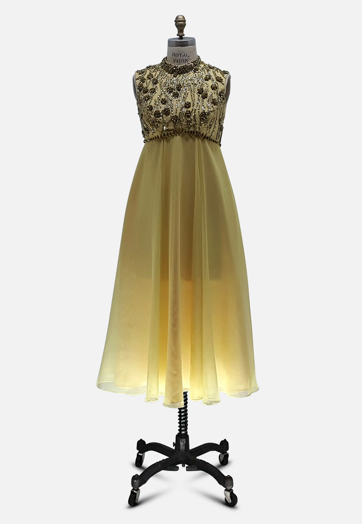 Vintage Clothing - Luxe Honey Dress - DESIGNER Esther Wolf 'VIP' - Painted Bird Vintage Boutique & The Aviary - Dresses