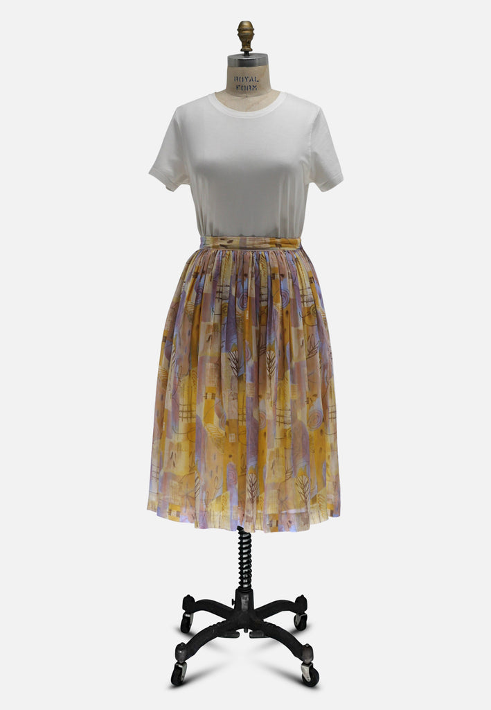 Vintage Clothing - Delicate Summer Skirt 'VIP' - Painted Bird Vintage Boutique & The Aviary - Skirt