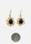 Vintage Clothing - Lapis Tear Earrings 'VIP' - Painted Bird Vintage Boutique & The Aviary - Earrings
