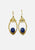 Vintage Clothing - Lapis Drop Earrings  'VIP' - Painted Bird Vintage Boutique & The Aviary - Earrings