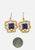 Vintage Clothing - Lapis Sq Filigree - Earrings  'VIP' ND - Painted Bird Vintage Boutique & The Aviary - Earrings