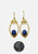 Vintage Clothing - Lapis Drop Earrings  'VIP' - Painted Bird Vintage Boutique & The Aviary - Earrings
