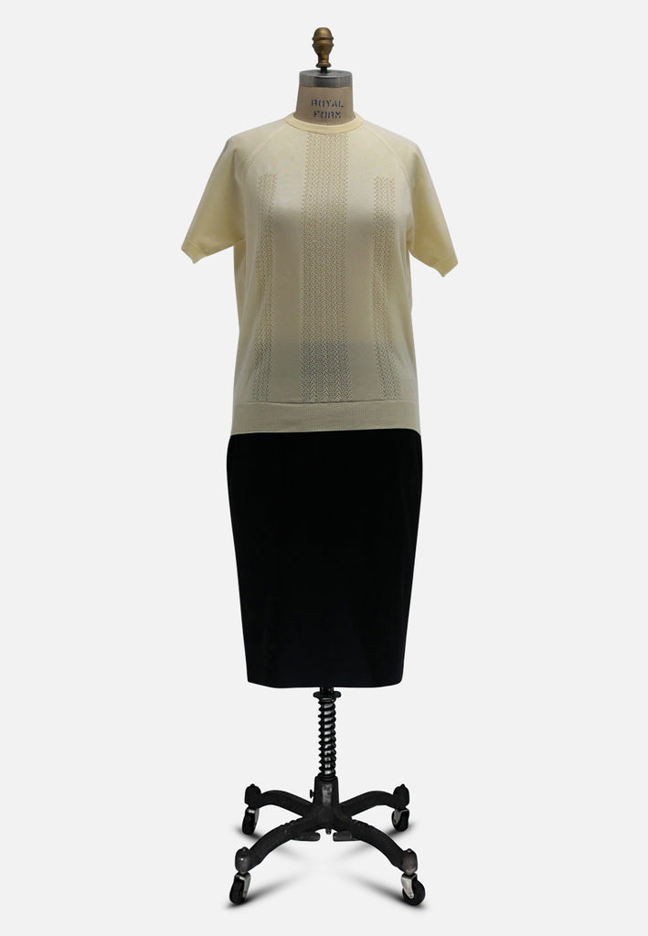 Vintage Clothing - Lemon Knit 'VIP' - Painted Bird Vintage Boutique & The Aviary - Knit