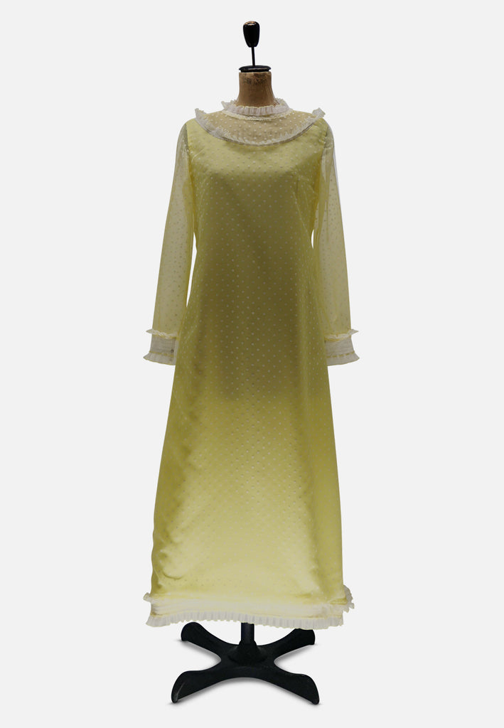 Vintage Clothing - Dressy Dots Maxi Dress 'VIP' - Painted Bird Vintage Boutique & The Aviary - Dresses