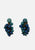 Vintage Clothing - Blue Bobbly Earrings 'VIP' ND - Painted Bird Vintage Boutique & The Aviary - Earrings