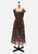 Vintage Clothing - Chocolate Gilt Dress - Painted Bird Vintage Boutique & The Aviary - Dresses