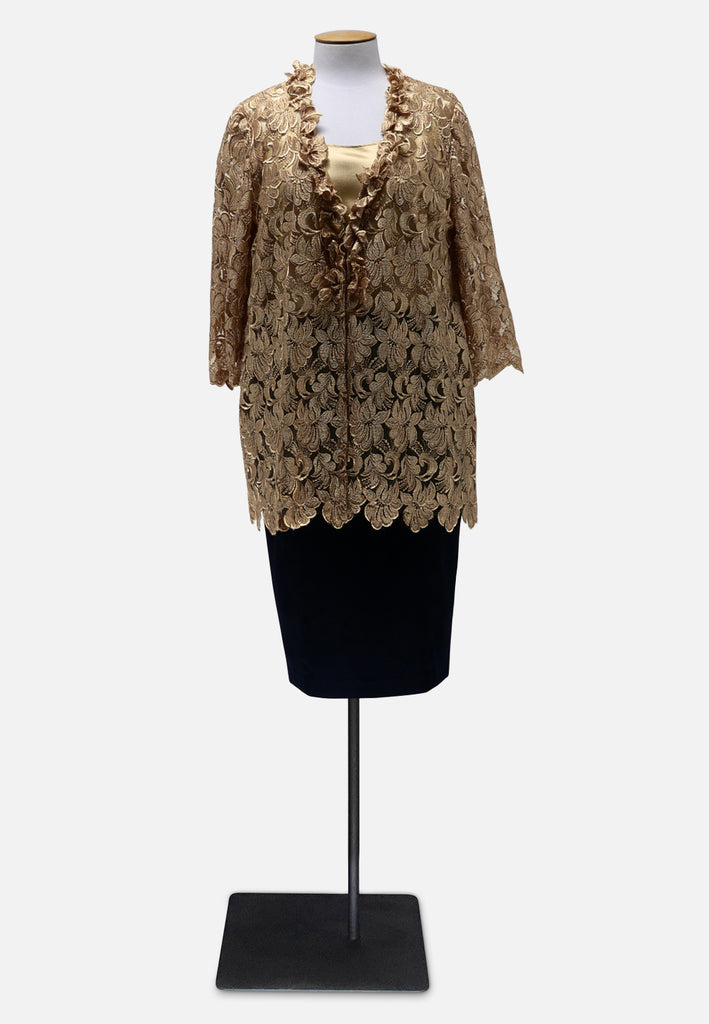 Vintage Clothing - Babs Golden Blouse Ensemble - Painted Bird Vintage Boutique & The Aviary - Ensemble