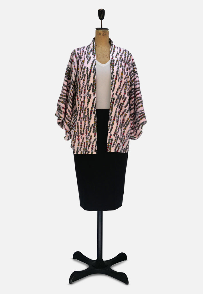 Vintage Clothing - Fresh Floral Kimono 'VIP' - Painted Bird Vintage Boutique & The Aviary - Kimono