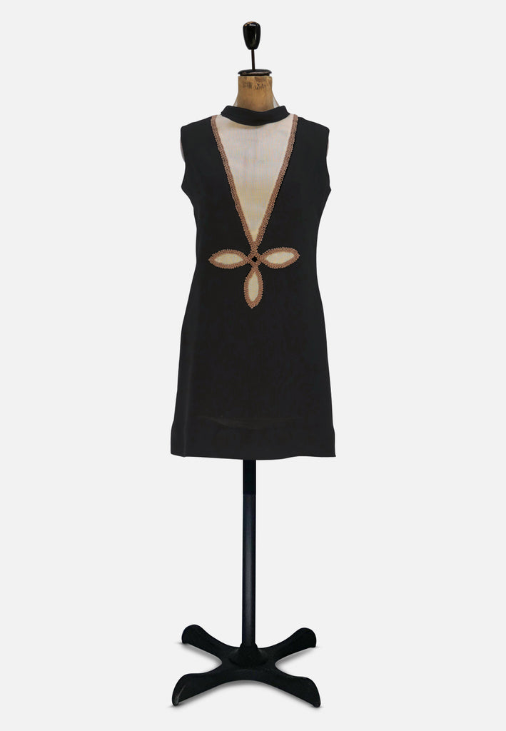Vintage Clothing - En Pointe Linen Dress - DESIGNER - Painted Bird Vintage Boutique & The Aviary - Dresses