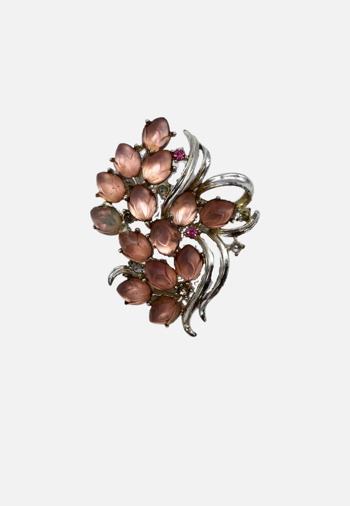 Vintage Clothing - Delightful Peach - Brooch - Painted Bird Vintage Boutique & The Aviary - Brooch