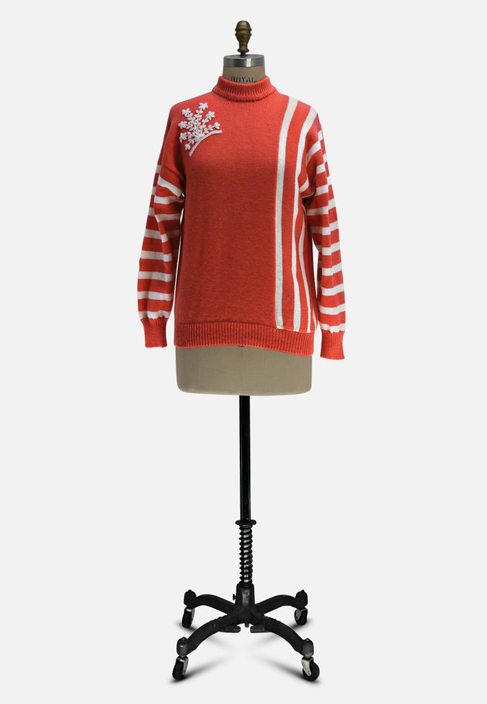 Vintage Clothing - Coral Knit - Painted Bird Vintage Boutique & The Aviary - Knit