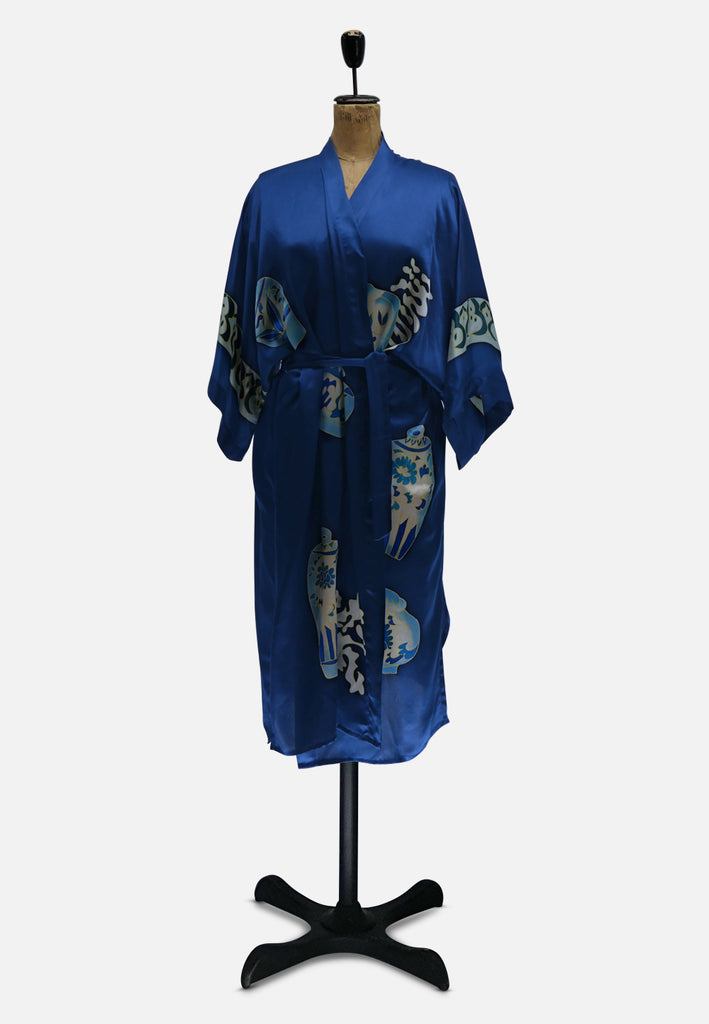 Vintage Clothing - Softest Blue Robe - Painted Bird Vintage Boutique & The Aviary - Robe