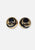 Vintage Clothing - Black Gold Swirl Earrings - Painted Bird Vintage Boutique & The Aviary - Earrings