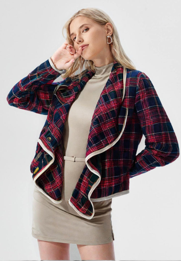 Vintage Clothing - Keep Em Guessing Tartan Jacket - DESIGNER - Painted Bird Vintage Boutique & The Aviary - Coats & Jackets