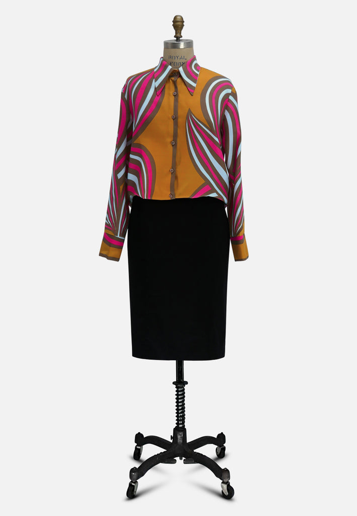 Vintage Clothing - Swirl In Blouse 'VIP' - Painted Bird Vintage Boutique & The Aviary - Blouse