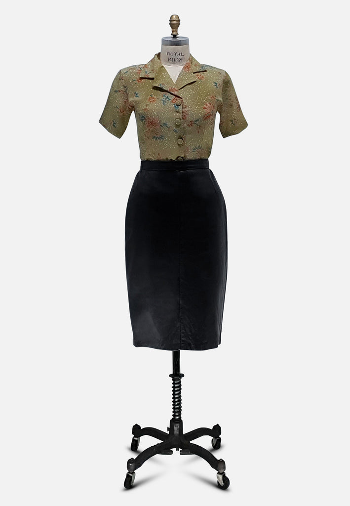 Vintage Clothing - Forest Floral Blouse 'VIP' ND - Painted Bird Vintage Boutique & The Aviary - Blouse