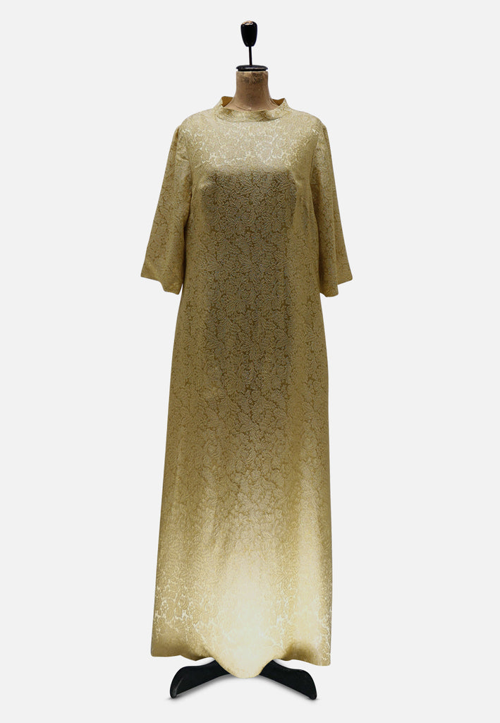 Vintage Clothing - Splendid Gold Dress 'VIP' - Painted Bird Vintage Boutique & The Aviary - Dresses