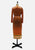 Vintage Clothing - Orange Energy Robe Dress 'VIP' NOT DONE - Painted Bird Vintage Boutique & The Aviary - Dresses