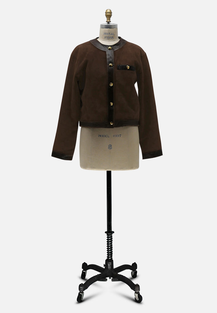 Vintage Clothing - Suede Swarthe Jacket - Painted Bird Vintage Boutique & The Aviary - Coats & Jackets
