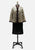 Vintage Clothing - Gold Brown Faux Fur Chinoiseires - Painted Bird Vintage Boutique & The Aviary - Jacket