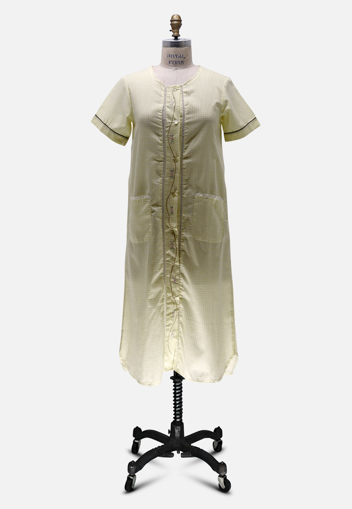 Vintage Clothing - Lemon Cotton Cutie 'VIP' - Painted Bird Vintage Boutique & The Aviary - Lingerie