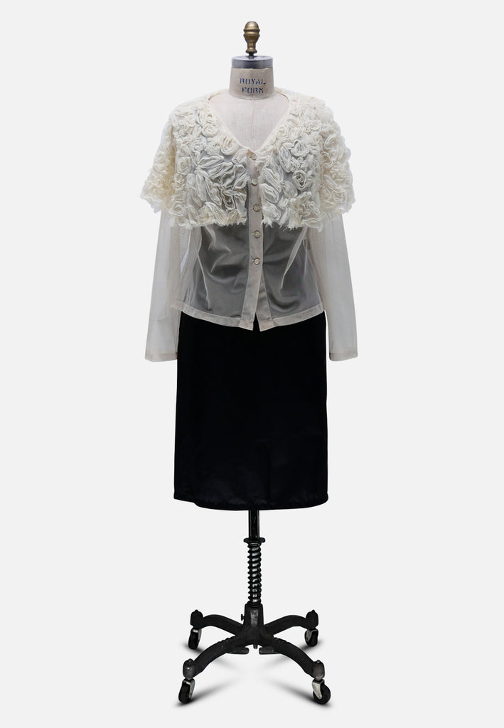 Vintage Clothing - Gone To Church Blouse Designer 'VIP' NOT DONE - Painted Bird Vintage Boutique & The Aviary - Blouse