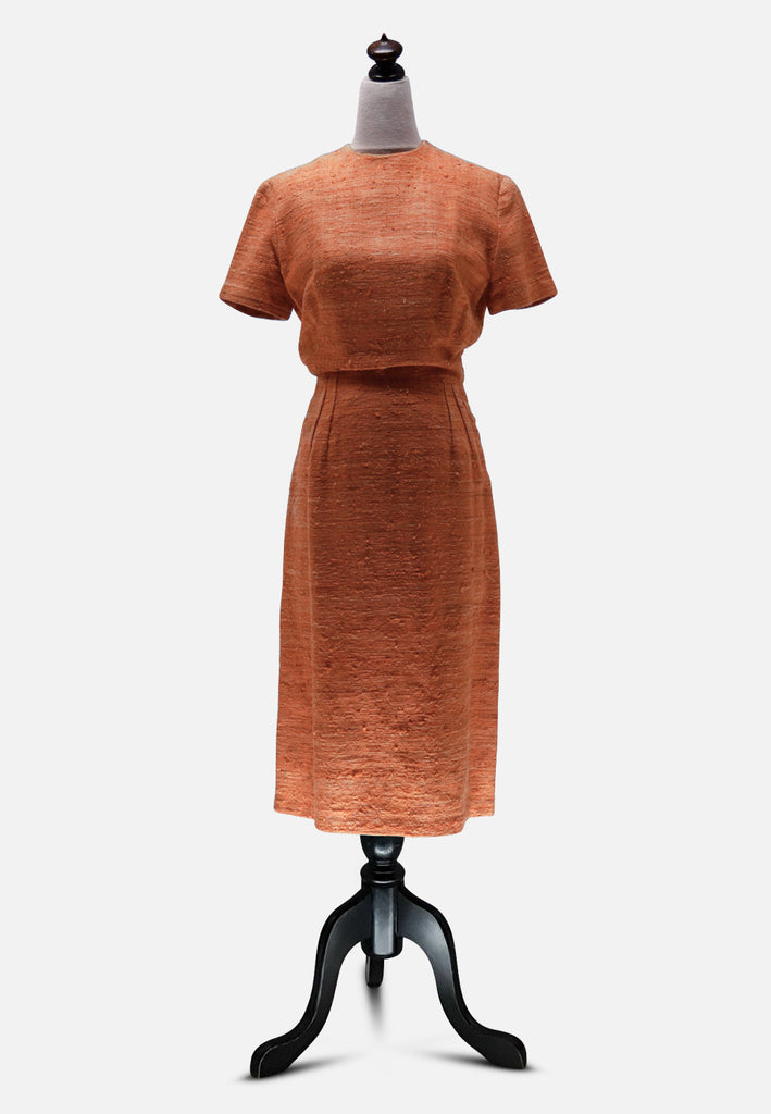 Vintage Clothing - Mandarin Silk Dress 'VIP' NOT DONE - Painted Bird Vintage Boutique & The Aviary - Dresses