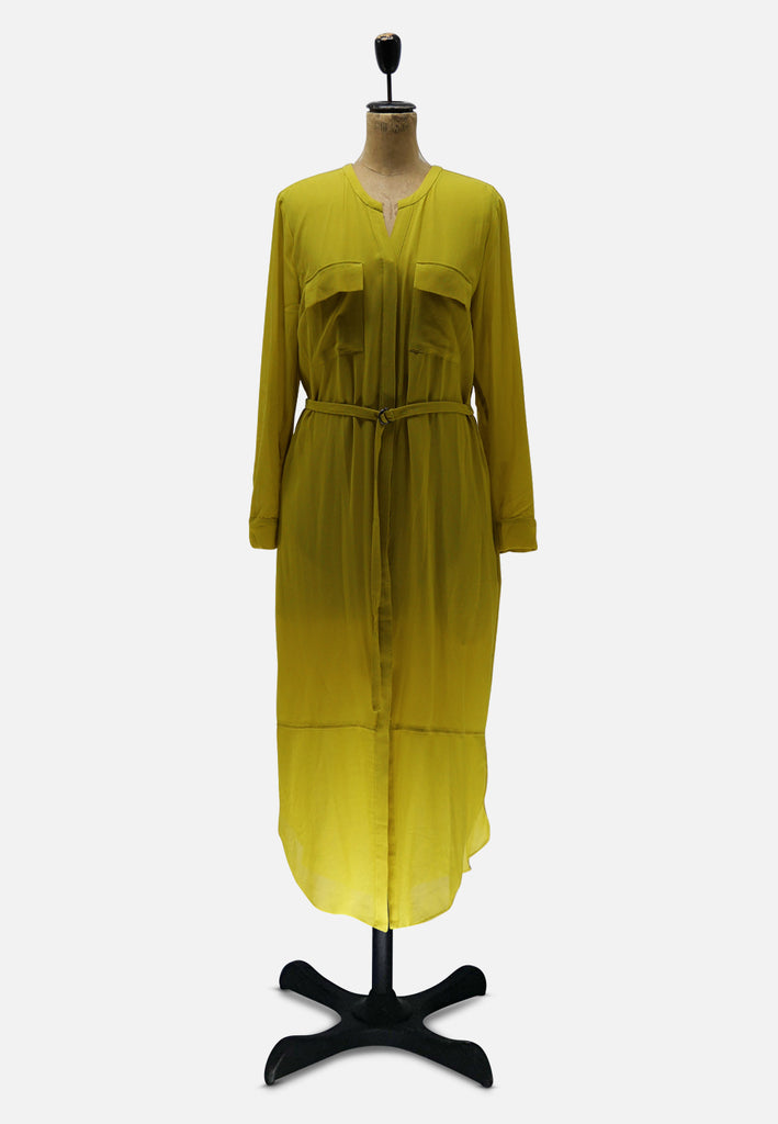 Vintage Clothing - Chartreuse Retro Dress 'VIP' - Painted Bird Vintage Boutique & The Aviary - Dresses