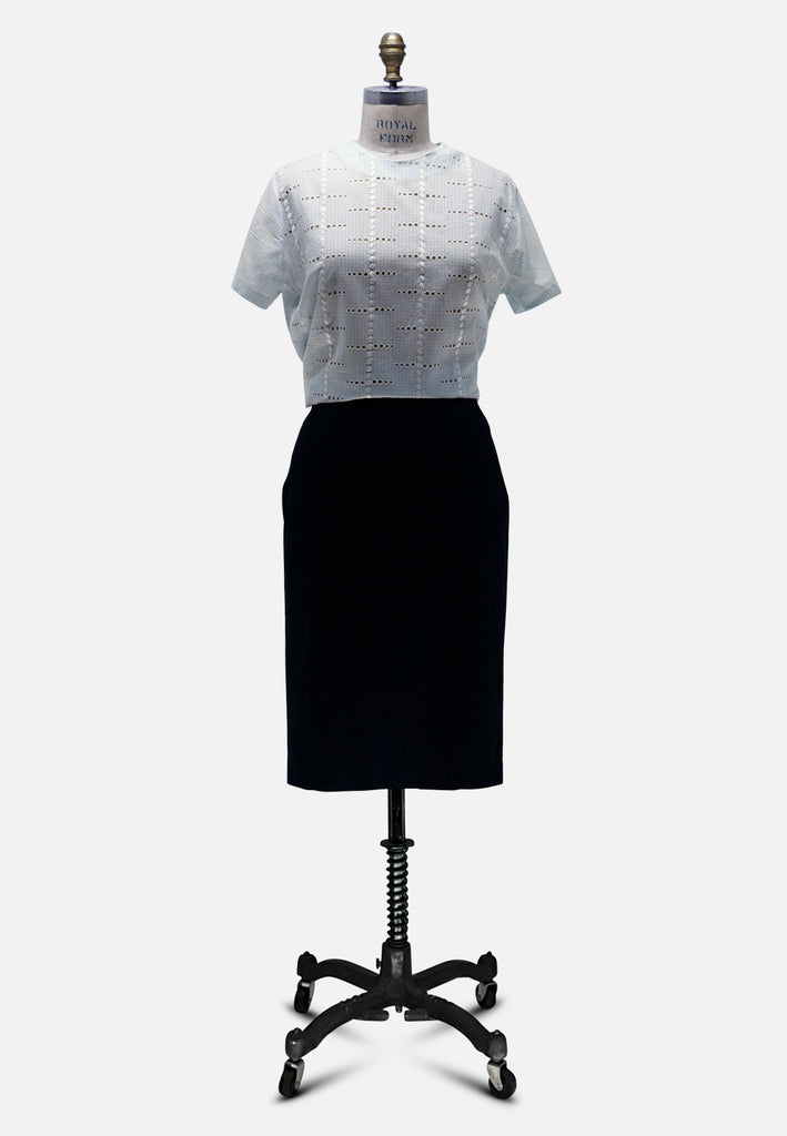 Vintage Clothing - Gingham Greatness Blouse 'VIP' ND - Painted Bird Vintage Boutique & The Aviary - Blouse