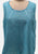 Vintage Clothing - Linen Teal Camisole 'VIP' - Painted Bird Vintage Boutique & The Aviary - Blouse