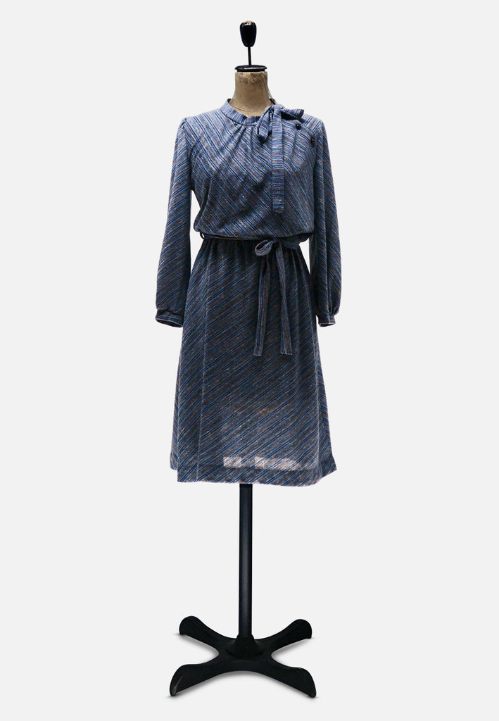 Vintage Clothing - Easy Blue Dress - STYLIST OWN 'VIP' ND - Painted Bird Vintage Boutique & The Aviary - Dresses