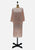 Vintage Clothing - Deco Style Peach Dress 'VIP' NOT DONE - Painted Bird Vintage Boutique & The Aviary - Dresses