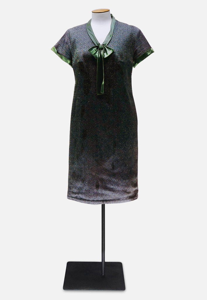 Vintage Clothing - French Bow Dress 'VIP' ND - Painted Bird Vintage Boutique & The Aviary - Dresses